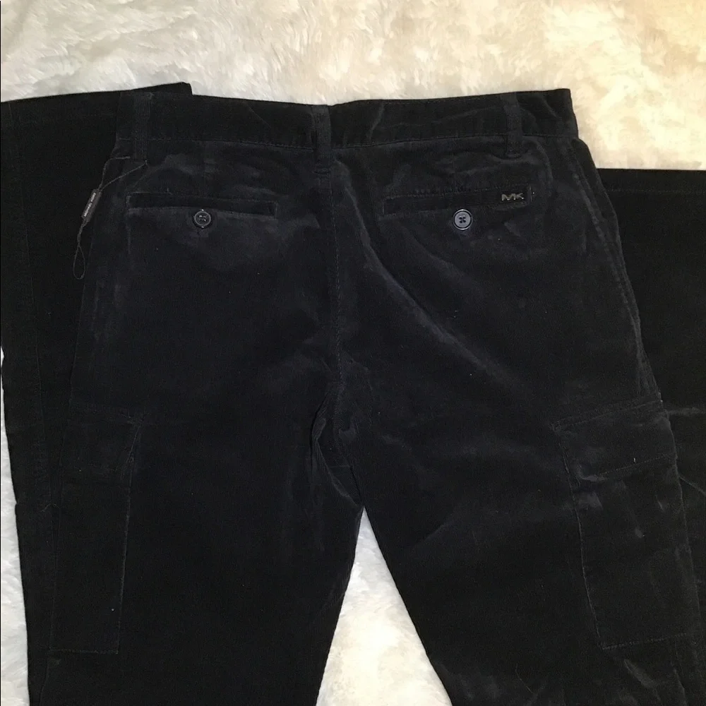 Michael kors black corduroy cargo pants size 30